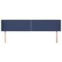 Cabecero de tela azul 183x16x78/88 cm de , Cabeceros y pies de cama - Ref: Foro24-3118648, Precio: 55,55 €, Descuento: %