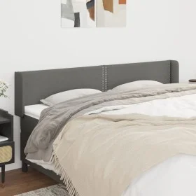 Kopfteil aus dunkelgrauem Stoff, 183 x 16 x 78/88 cm von , Kopf- und Fußteile - Ref: Foro24-3118643, Preis: 58,23 €, Rabatt: %