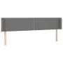 Kopfteil aus dunkelgrauem Stoff, 183 x 16 x 78/88 cm von , Kopf- und Fußteile - Ref: Foro24-3118643, Preis: 58,23 €, Rabatt: %
