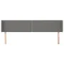 Kopfteil aus dunkelgrauem Stoff, 183 x 16 x 78/88 cm von , Kopf- und Fußteile - Ref: Foro24-3118643, Preis: 58,23 €, Rabatt: %