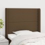 Kopfteil mit dunkelbraunen Stoffohren 93x16x118/128 cm von , Kopf- und Fußteile - Ref: Foro24-3119425, Preis: 59,77 €, Rabatt: %