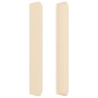 Cabecero con orejas de tela color crema 203x16x118/128 cm de , Cabeceros y pies de cama - Ref: Foro24-3119467, Precio: 105,06...