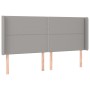 Kopfteil mit hellgrauen Stoffohren 163x16x118/128 cm von , Kopf- und Fußteile - Ref: Foro24-3119446, Preis: 97,45 €, Rabatt: %