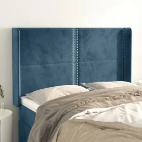 Kopfteil mit dunkelblauen Samtohren 147x16x118/128 cm von , Kopf- und Fußteile - Ref: Foro24-3119492, Preis: 117,82 €, Rabatt: %