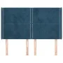 Headboard with dark blue velvet ears 147x16x118/128 cm by , Headboards and footboards - Ref: Foro24-3119492, Price: 118,43 €,...