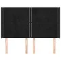 Cabecero con orejas de terciopelo negro 147x16x118/128 cm de , Cabeceros y pies de cama - Ref: Foro24-3119490, Precio: 109,60...
