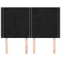 Kopfteil mit Ohren aus schwarzem Samt, 147 x 16 x 118/128 cm von , Kopf- und Fußteile - Ref: Foro24-3119490, Preis: 96,90 €, ...