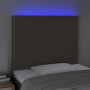Kopfteil mit LED-Leuchten, taupegrauer Stoff, 80 x 5 x 118/128 cm von , Kopf- und Fußteile - Ref: Foro24-3122262, Preis: 60,5...