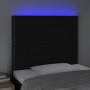 Kopfteil mit LED-Leuchten, schwarzer Stoff, 100 x 5 x 118/128 cm von , Kopf- und Fußteile - Ref: Foro24-3122276, Preis: 56,27...