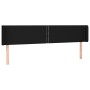 Kopfteil aus schwarzem Stoff mit LED 203x16x78/88 cm von , Kopf- und Fußteile - Ref: Foro24-3123120, Preis: 64,69 €, Rabatt: %