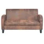 2 seater sofa with armrests in brown faux suede by vidaXL, Sofas - Ref: Foro24-245585, Price: 318,34 €, Discount: %