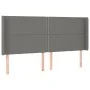 Dunkelgraues Stoffkopfteil mit LED 163x16x118/128 cm von , Kopf- und Fußteile - Ref: Foro24-3123915, Preis: 113,62 €, Rabatt: %