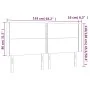 Dunkelgraues Stoffkopfteil mit LED 163x16x118/128 cm von , Kopf- und Fußteile - Ref: Foro24-3123915, Preis: 113,62 €, Rabatt: %