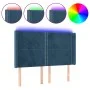 Dark blue velvet LED headboard 147x16x118/128 cm by , Headboards and footboards - Ref: Foro24-3123960, Price: 125,65 €, Disco...