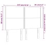 LED-Kopfteil aus dunkelblauem Samt, 147 x 16 x 118/128 cm von , Kopf- und Fußteile - Ref: Foro24-3123960, Preis: 119,49 €, Ra...