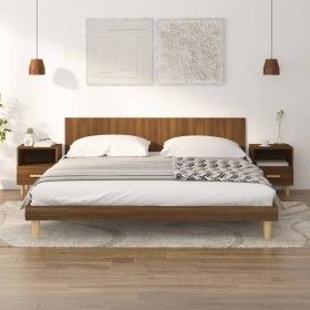 Nightstands 2 units brown oak color 40x35x47 cm by vidaXL, Nightstands - Ref: Foro24-817302, Price: 69,90 €, Discount: %