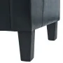 Sofá 3 plazas cuero artificial negro de vidaXL, Sofás - Ref: Foro24-245588, Precio: 395,14 €, Descuento: %