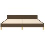 Bettgestell mit Kopfteil aus braunem Stoff 160x200 cm von , Betten und Lattenroste - Ref: Foro24-3124987, Preis: 204,32 €, Ra...