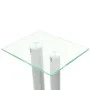 Tempered glass speaker stands with a design of 2 silver pillars, 2 units. by vidaXL, Speaker stands - Ref: Foro24-50674, Pric...