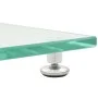 Tempered glass speaker stands with a design of 2 silver pillars, 2 units. by vidaXL, Speaker stands - Ref: Foro24-50674, Pric...