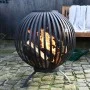 Esschert Design Brasero sphere with lattice design made of black carbon steel FF400 by Esschert Design, Chimneys - Ref: Foro2...