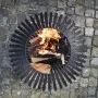Esschert Design Brasero esfera enrejada acero al carbono negro FF400 de Esschert Design, Chimeneas - Ref: Foro24-422495, Prec...
