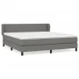 Box spring bed with dark gray fabric mattress 180x200 cm by , Beds and slatted bases - Ref: Foro24-3126182, Price: 593,80 €, ...