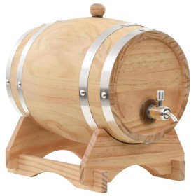 Barril de vino con grifo madera de pino maciza 6 L