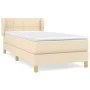 Box spring bed with cream fabric mattress 80x200 cm by , Beds and slatted bases - Ref: Foro24-3126762, Price: 299,25 €, Disco...