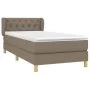Box spring bed with taupe gray fabric mattress 80x200 cm by , Beds and slatted bases - Ref: Foro24-3127001, Price: 308,68 €, ...