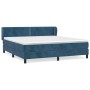 Boxspringbett mit dunkelblauer Samtmatratze 160x200 cm von , Betten und Lattenroste - Ref: Foro24-3127443, Preis: 496,35 €, R...