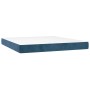 Boxspringbett mit dunkelblauer Samtmatratze 160x200 cm von , Betten und Lattenroste - Ref: Foro24-3127443, Preis: 496,35 €, R...