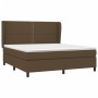 Boxspringbett mit dunkelbrauner Stoffmatratze 180x200 cm von , Betten und Lattenroste - Ref: Foro24-3127904, Preis: 595,73 €,...