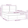 Boxspringbett mit dunkelbrauner Stoffmatratze 180x200 cm von , Betten und Lattenroste - Ref: Foro24-3127904, Preis: 595,73 €,...