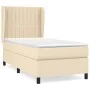 Box spring bed with cream fabric mattress 80x200 cm by , Beds and slatted bases - Ref: Foro24-3128082, Price: 328,22 €, Disco...