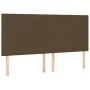 Box spring bed with dark brown fabric mattress 200x200 cm by , Beds and slatted bases - Ref: Foro24-3128392, Price: 667,65 €,...