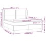 Box spring bed with light gray fabric mattress 180x200 cm by , Beds and slatted bases - Ref: Foro24-3128461, Price: 609,95 €,...
