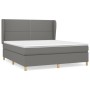 Boxspringbett mit dunkelgrauer Stoffmatratze 160x200 cm von , Betten und Lattenroste - Ref: Foro24-3128454, Preis: 553,36 €, ...