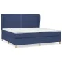 Box spring bed with blue fabric mattress 200x200 cm by , Beds and slatted bases - Ref: Foro24-3128475, Price: 633,31 €, Disco...