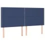 Box spring bed with blue fabric mattress 200x200 cm by , Beds and slatted bases - Ref: Foro24-3128475, Price: 633,31 €, Disco...