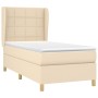 Box spring bed with cream fabric mattress 80x200 cm by , Beds and slatted bases - Ref: Foro24-3128482, Price: 335,79 €, Disco...