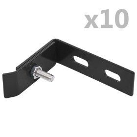 Conector de esquina para pared 10 sets gris antracita de vidaXL, Accesorios para rejas y vallas - Ref: Foro24-144501, Precio:...