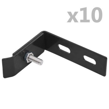 Eckverbinder für Wand 10 Sets anthrazitgrau von vidaXL, Zubehör für Tore und Zäune - Ref: Foro24-144501, Preis: 27,66 €, Raba...