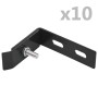 Eckverbinder für Wand 10 Sets anthrazitgrau von vidaXL, Zubehör für Tore und Zäune - Ref: Foro24-144501, Preis: 27,66 €, Raba...