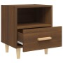 Nachttische 2 Einheiten, braune Eiche, 40 x 35 x 47 cm von vidaXL, Nachttische - Ref: Foro24-817302, Preis: 69,82 €, Rabatt: %