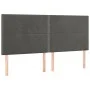 Box spring bed with dark gray velvet mattress 160x200 cm by , Beds and slatted bases - Ref: Foro24-3129160, Price: 514,46 €, ...