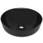 Round black ceramic washbasin 41.5x13.5 cm by vidaXL, Sinks - Ref: Foro24-142732, Price: 63,98 €, Discount: %