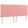 Box spring bed with pink velvet mattress 200x200 cm by , Beds and slatted bases - Ref: Foro24-3129176, Price: 587,54 €, Disco...
