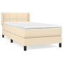 Box spring bed with cream fabric mattress 80x200 cm by , Beds and slatted bases - Ref: Foro24-3129670, Price: 323,40 €, Disco...