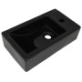 Rectangular ceramic sink with faucet hole 46x25.5x12 black by vidaXL, Sinks - Ref: Foro24-142738, Price: 71,75 €, Discount: %